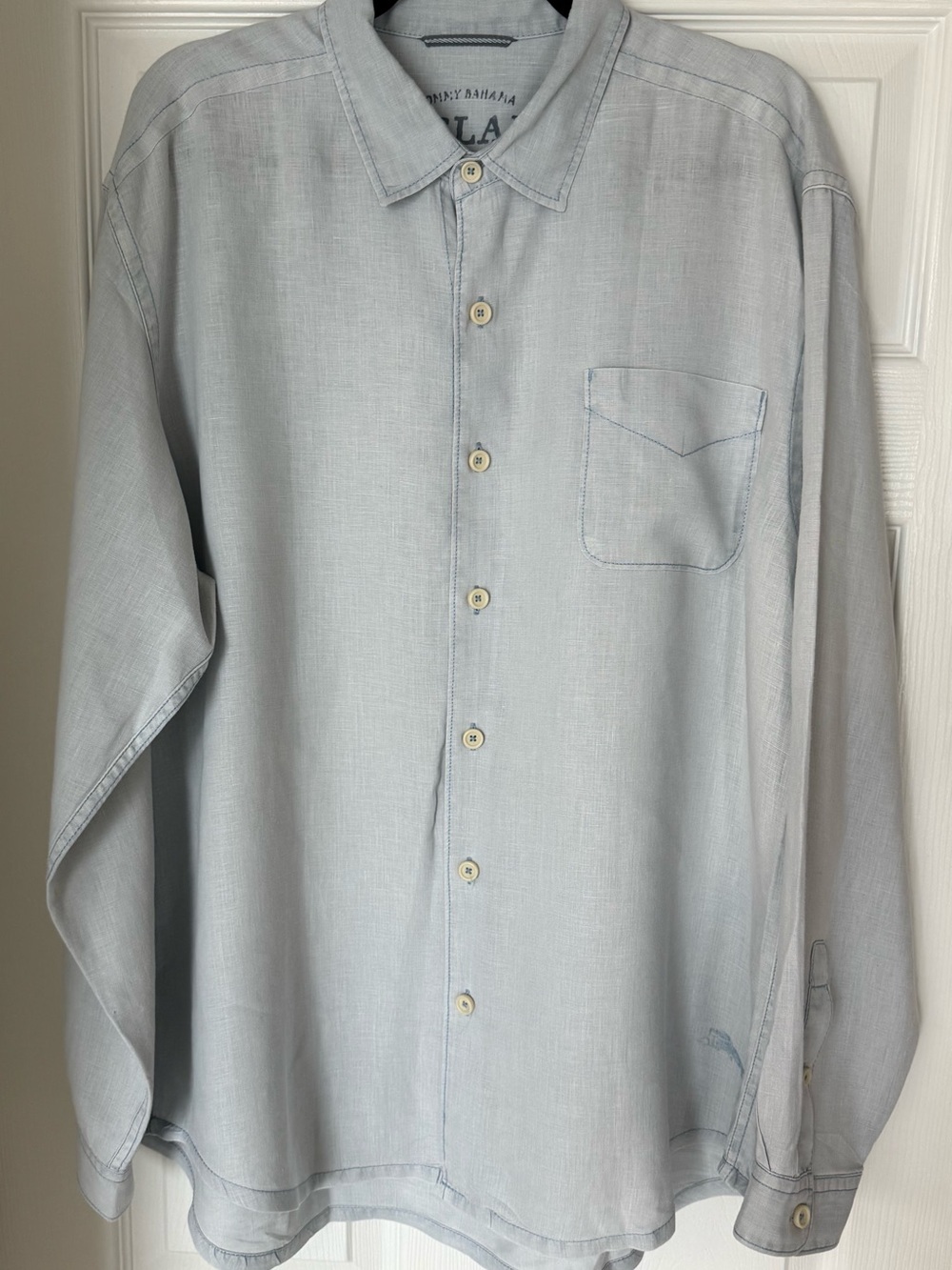 Tommy Bahama Light Blue Linen Shirt